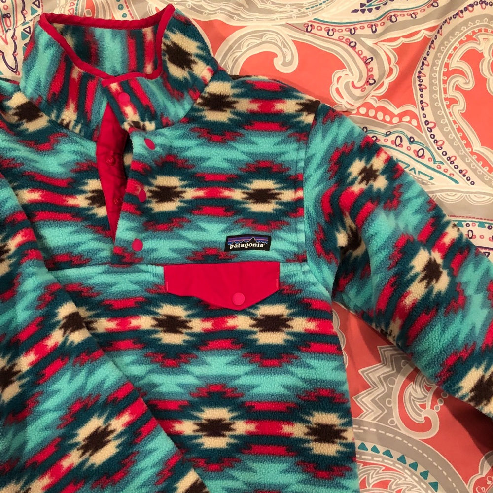 1/4 Button Patagonia Aztec Pullover